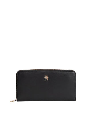 TOMMY HILFIGER 2USCITA Portafoglio Hilfiger Icon Con Zip - Nero