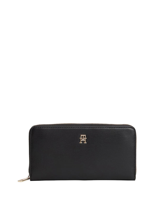 TOMMY HILFIGER 2USCITA Portafoglio Hilfiger Icon Con Zip - Nero