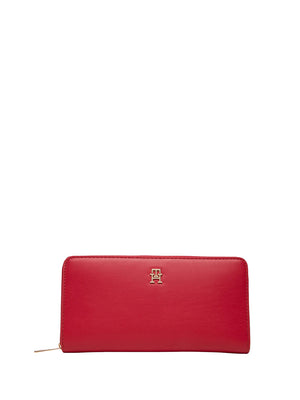TOMMY HILFIGER 2USCITA Portafoglio Hilfiger Icon Con Zip - Rosso