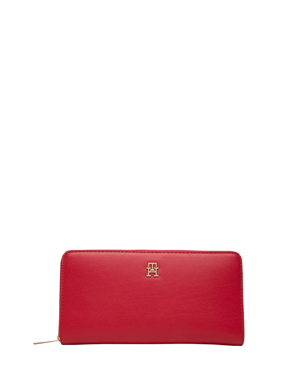 TOMMY HILFIGER 2USCITA Portafoglio Hilfiger Icon Con Zip - Rosso
