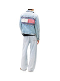 TOMMY JEANS 1USCITA Giubbotto Ryan Rglr Trckr Rwb - Denim Mid Light Blue