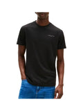 TOMMY JEANS 1USCITA T-Shirt Girocollo Slim Con Logo Lineare - Nero
