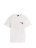 TOMMY JEANS 1USCITA T-Shirt Con Logo Bandierina Sul Retro - Bianco