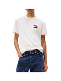 TOMMY JEANS 1USCITA T-Shirt Con Logo Bandierina Sul Retro - Bianco