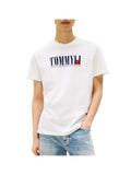 TOMMY JEANS 1USCITA T-Shirt Tjm Reg Tommy Dna Fl - Bianco