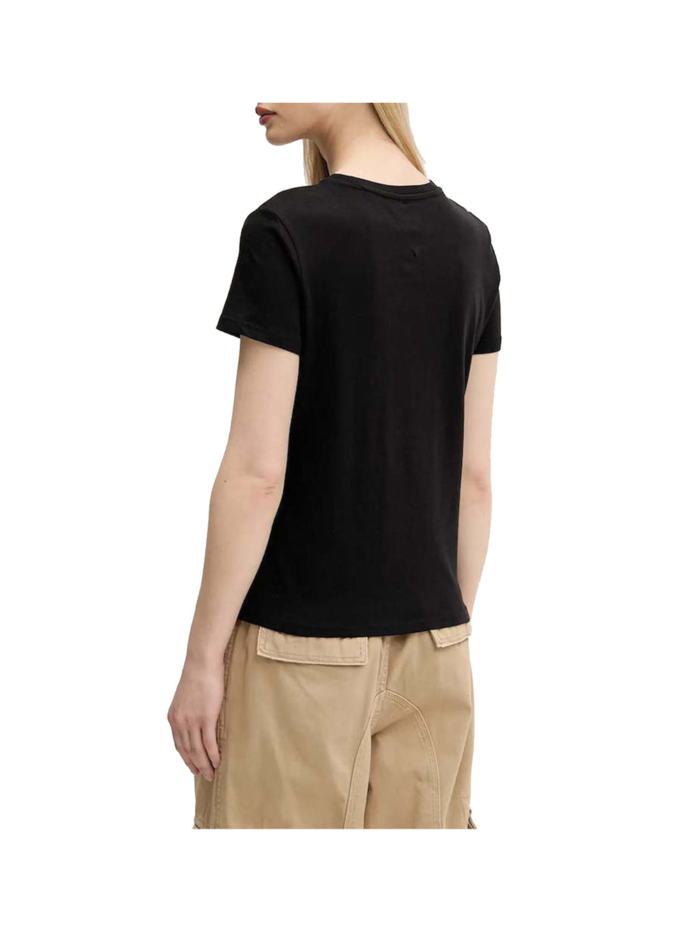 TOMMY JEANS 1USCITA T-Shirt Tjw Reg Essential Lo Donna - Nero