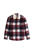 TOMMY JEANS 2USCITA Tommy Hilfiger Camicia Tjm Check Teddy Over Navy