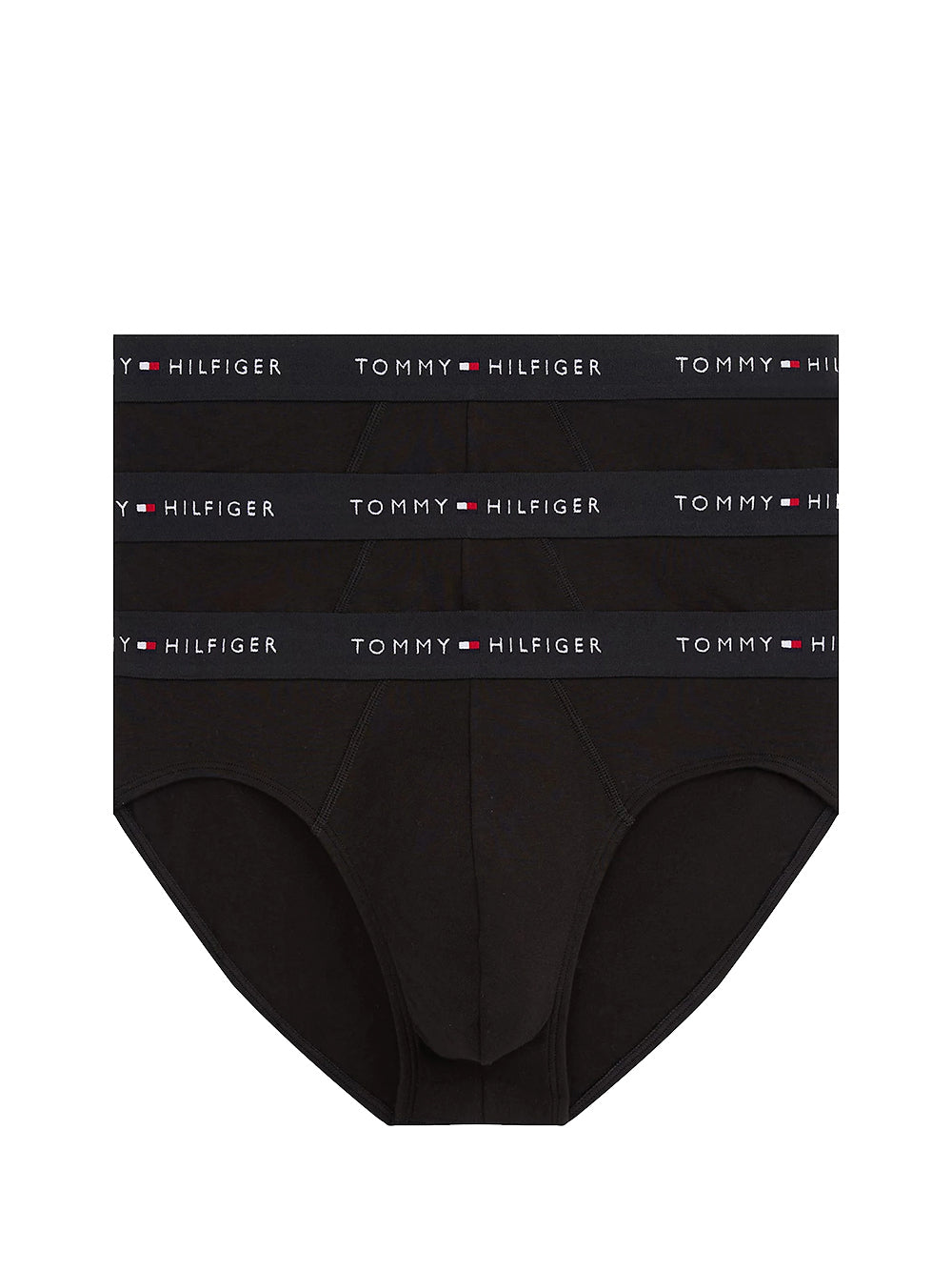 TOMMY UNDERWEAR 3 Pack Tommy Hilfiger Slip Signature Con Logo - Nero