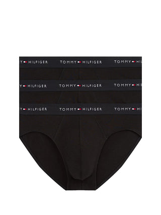 TOMMY UNDERWEAR 3 Pack Tommy Hilfiger Slip Signature Con Logo - Nero
