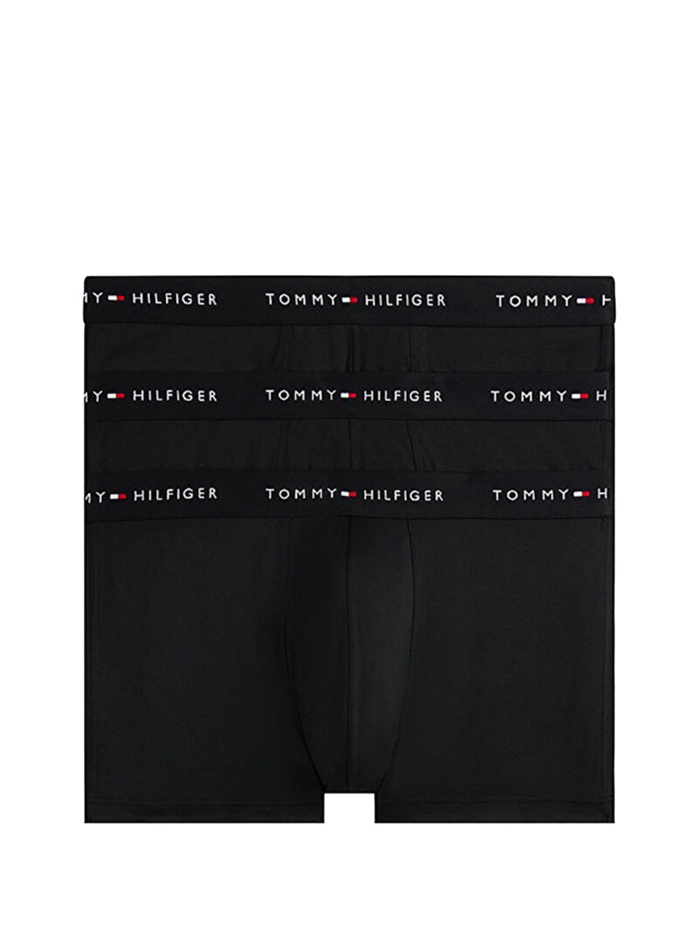 TOMMY UNDERWEAR 3 Pack Tommy Hilfiger Boxer Aderenti Signature In Microfibra - Nero