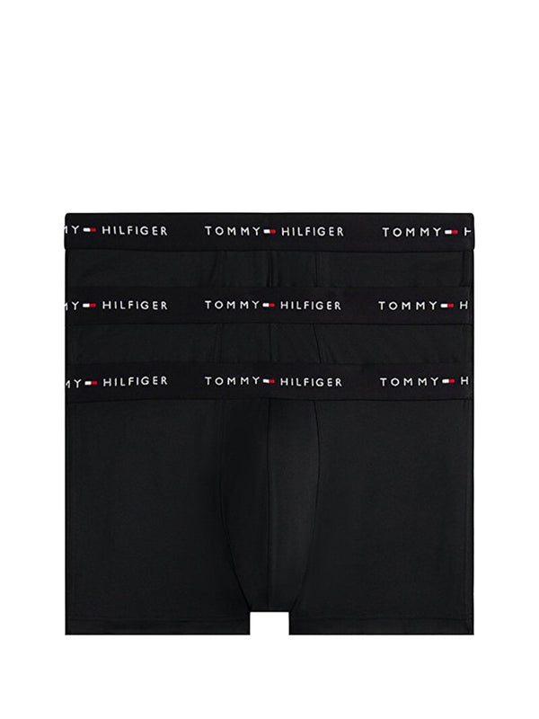 TOMMY UNDERWEAR 3 Pack Tommy Hilfiger Boxer Aderenti Signature In Microfibra - Nero