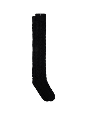 UGG Calzini Ugg Alla Coscia In Maglia A Trecce Zanika - Nero