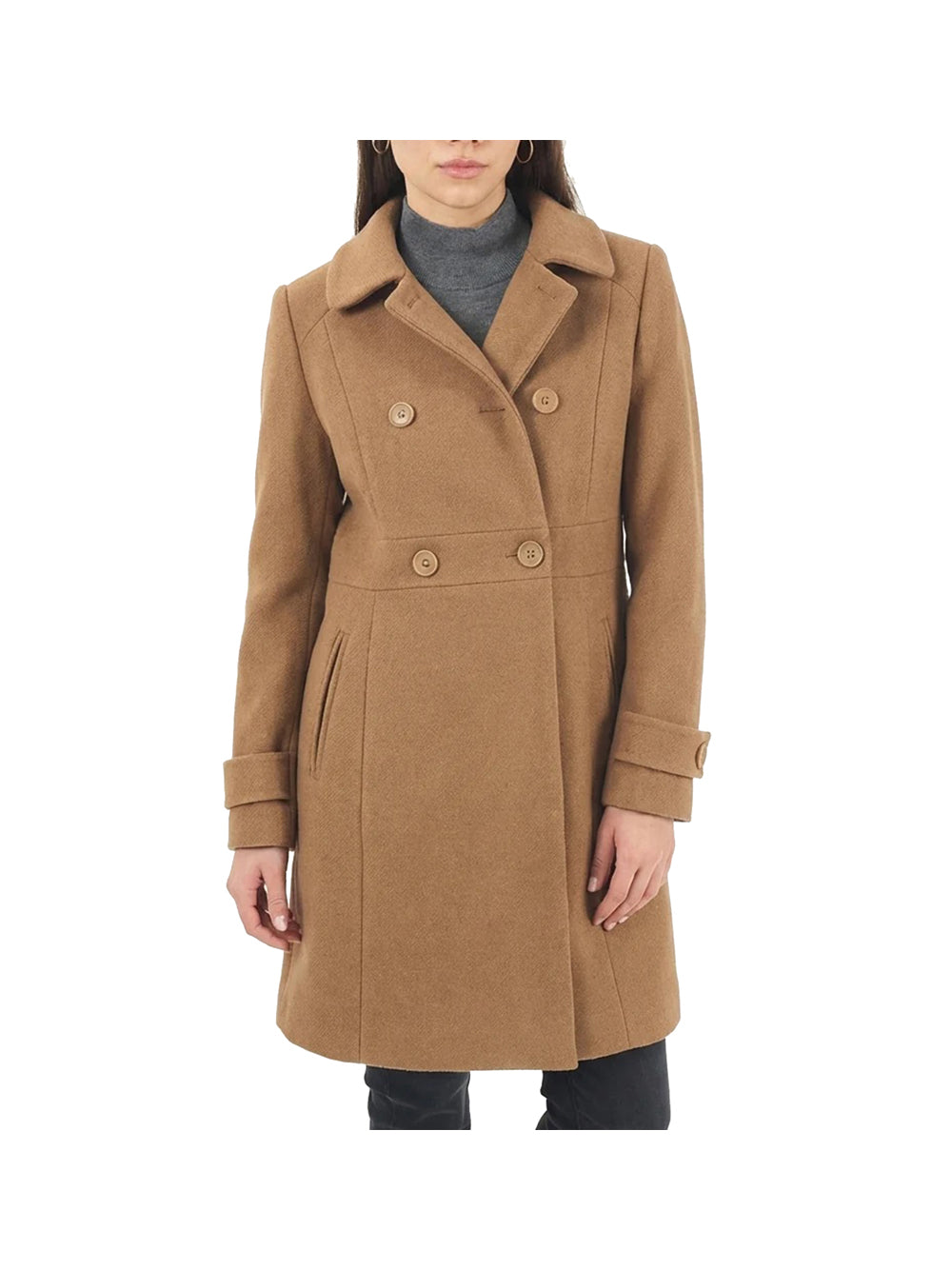 YES ZEE STC Cappotto Doppiopetto Yes Zee - Cammello