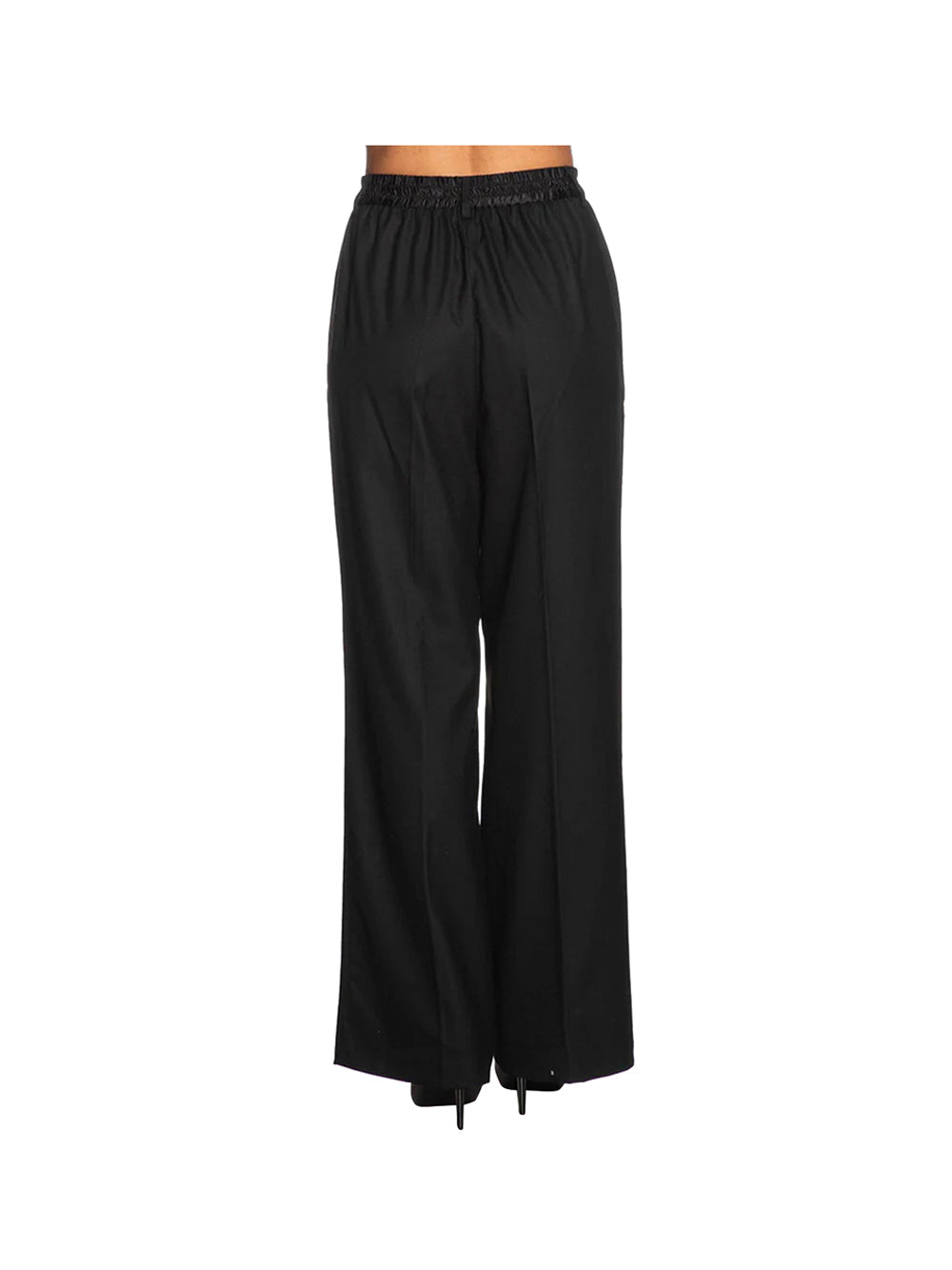 YES ZEE STC Pantalone A Palazzo Yes Zee - Nero