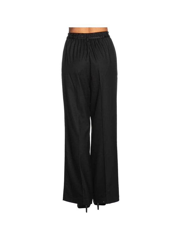 YES ZEE STC Pantalone A Palazzo Yes Zee - Nero