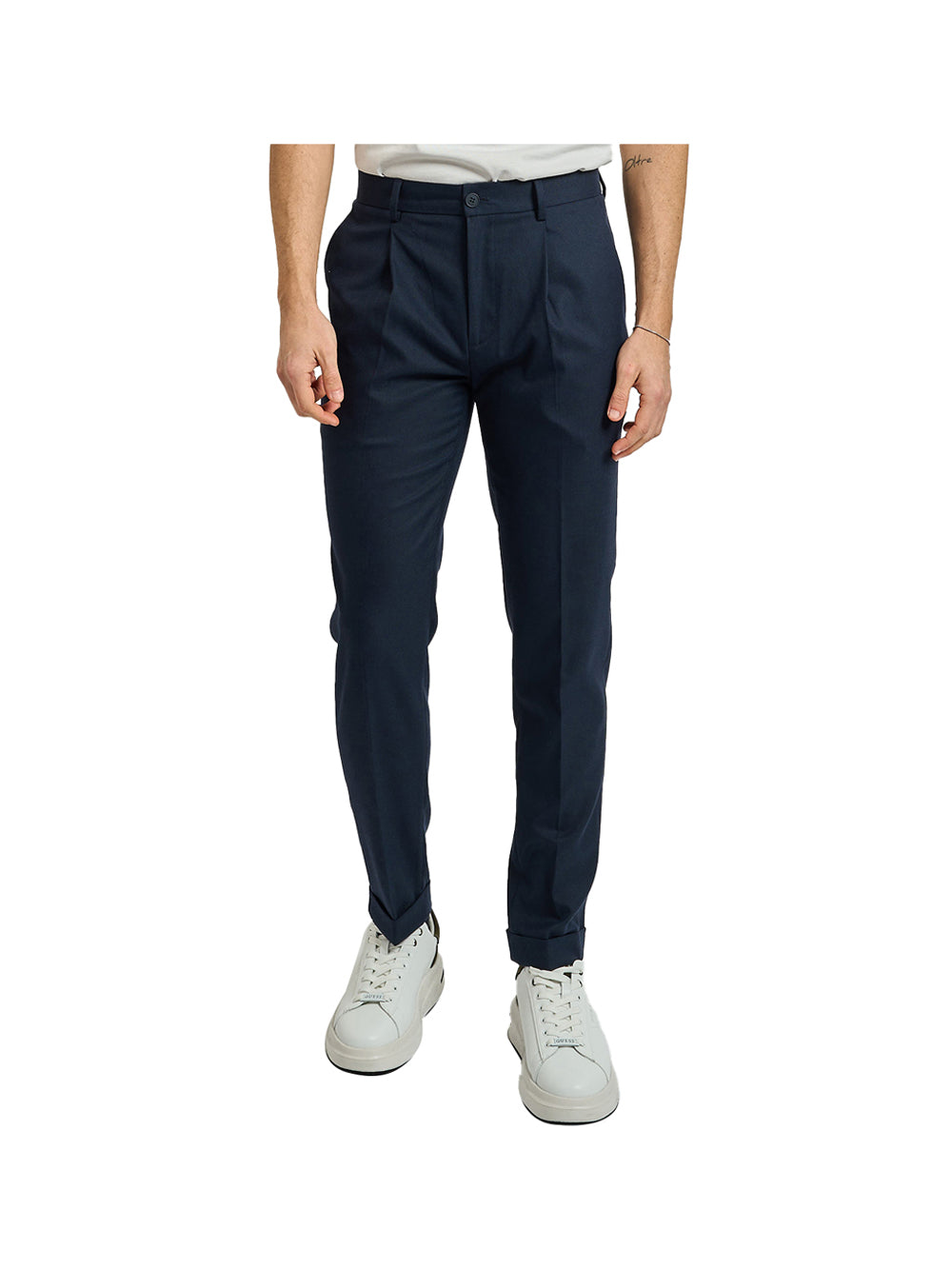 YES ZEE STC Pantaloni Yes Zee Con Pinces - Blu