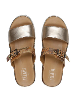 2 PRIMA CLASSE Sandalo Alviero Martini - Geo Beige/Platino