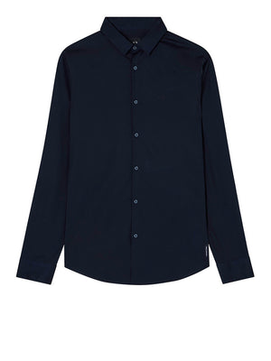 Armani Exchange Camicia Uomo - Blu