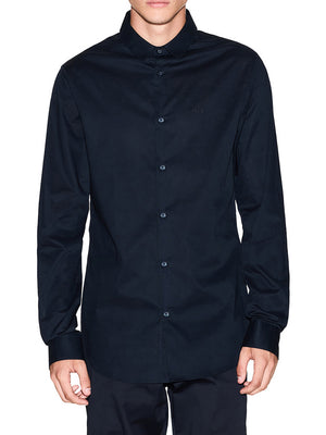 Armani Exchange Camicia Uomo - Blu