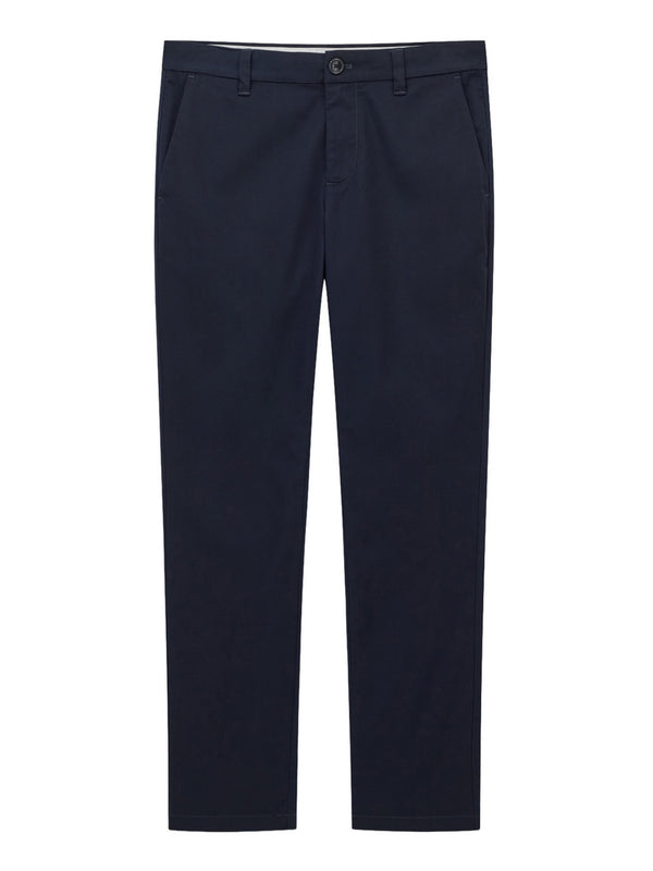 Armani Exchange Pantaloni Chino In Popeline Di Cotone - Blu