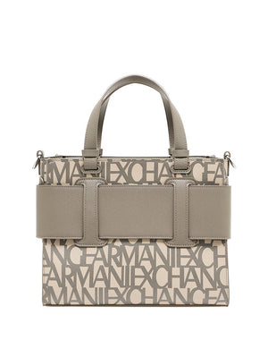 Armani Exchange Shopper Armani Exchange In Tessuto Naturale - Sabbia/Fango