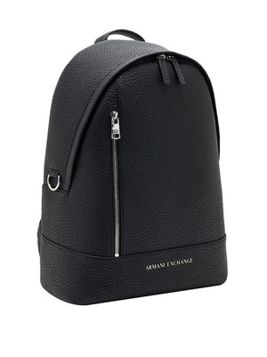Armani Exchange Zaino Armani Exchange In Tessuto Spalmato - Nero