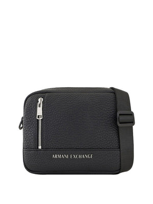 Armani Exchange Borsa A Tracolla Armani Exchange Con Logo In Metallo - Nero