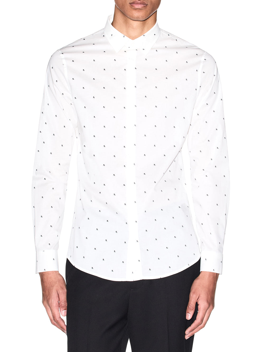 ARMANI EXCHANGE Camicia Armani Exchange in Popeline Stretch Slim Fit Bianco