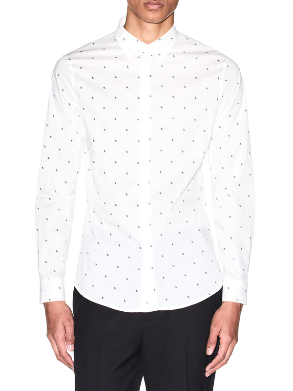 ARMANI EXCHANGE Camicia Armani Exchange in Popeline Stretch Slim Fit Bianco