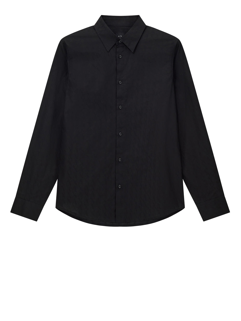 ARMANI EXCHANGE Camicia Armani Exchange regular fit in cotone jacquard Nero