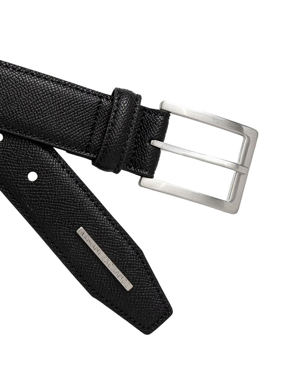 Armani Exchange Cintura Armani Exchange In Pelle - Nero