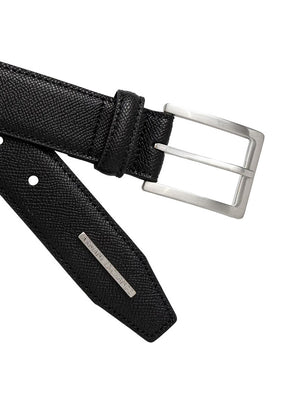 Armani Exchange Cintura Armani Exchange In Pelle - Nero