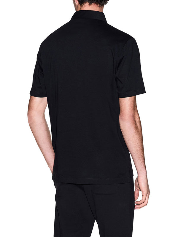 Armani Exchange Polo Armani Exchange In Cotone - Nero