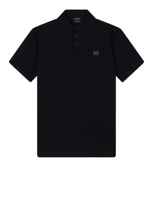Armani Exchange Polo Armani Exchange In Cotone - Nero