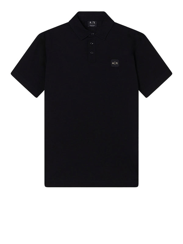 Armani Exchange Polo Armani Exchange In Cotone - Nero