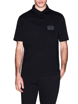 Armani Exchange Polo Armani Exchange In Cotone - Nero