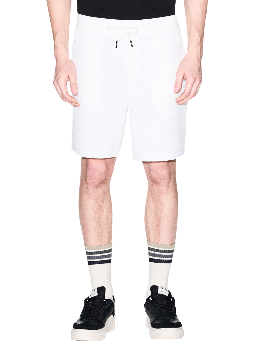 ARMANI EXCHANGE Bermuda Armani Exchange Jacquard Stretch Modern Comfort Bianco