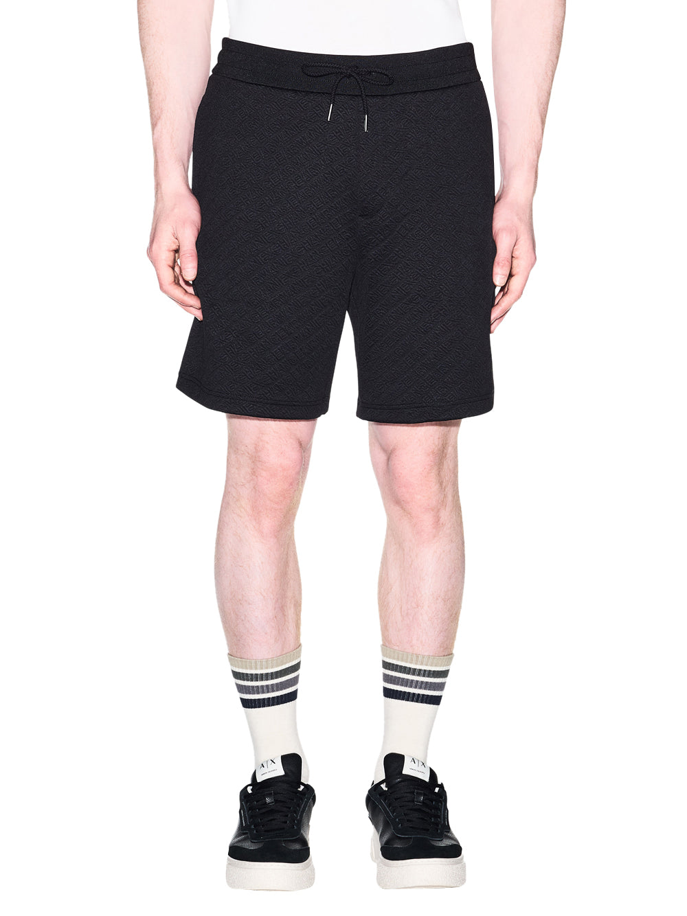 ARMANI EXCHANGE Bermuda Armani Exchange Jacquard Stretch Modern Comfort Nero