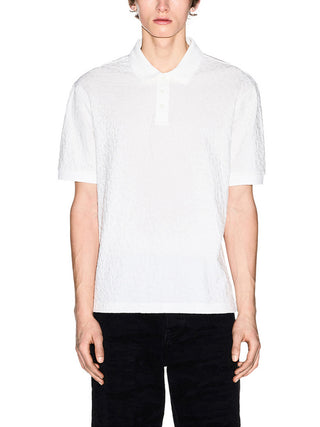 Armani Exchange Polo Armani Exchange In Jacquard - Bianco