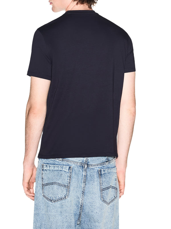 ARMANI EXCHANGE T-shirt Armani Exchange Slim Fit in Jersey di Cotone - Navy