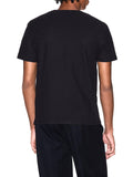 ARMANI EXCHANGE T-shirt Armani Exchange Slim Fit Jacquard in Cotone Mercerizzato Nero
