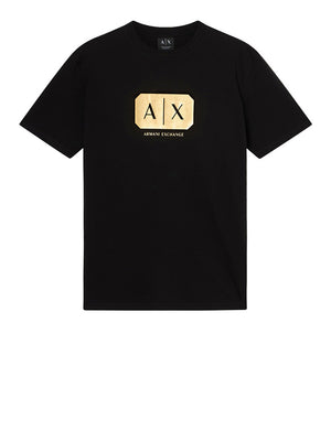 Armani Exchange T-Shirt Armani Exchange Regular Fit - Nero/Oro
