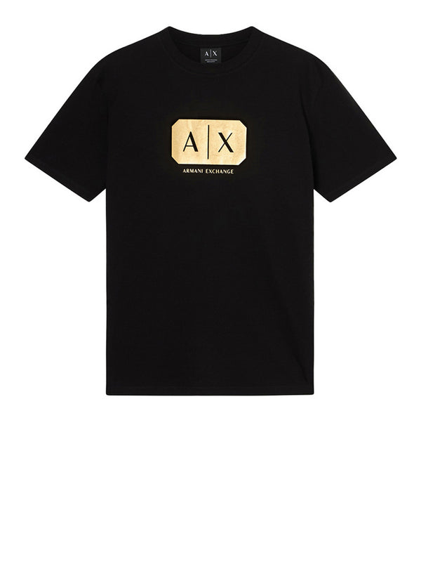 Armani Exchange T-Shirt Armani Exchange Regular Fit - Nero/Oro
