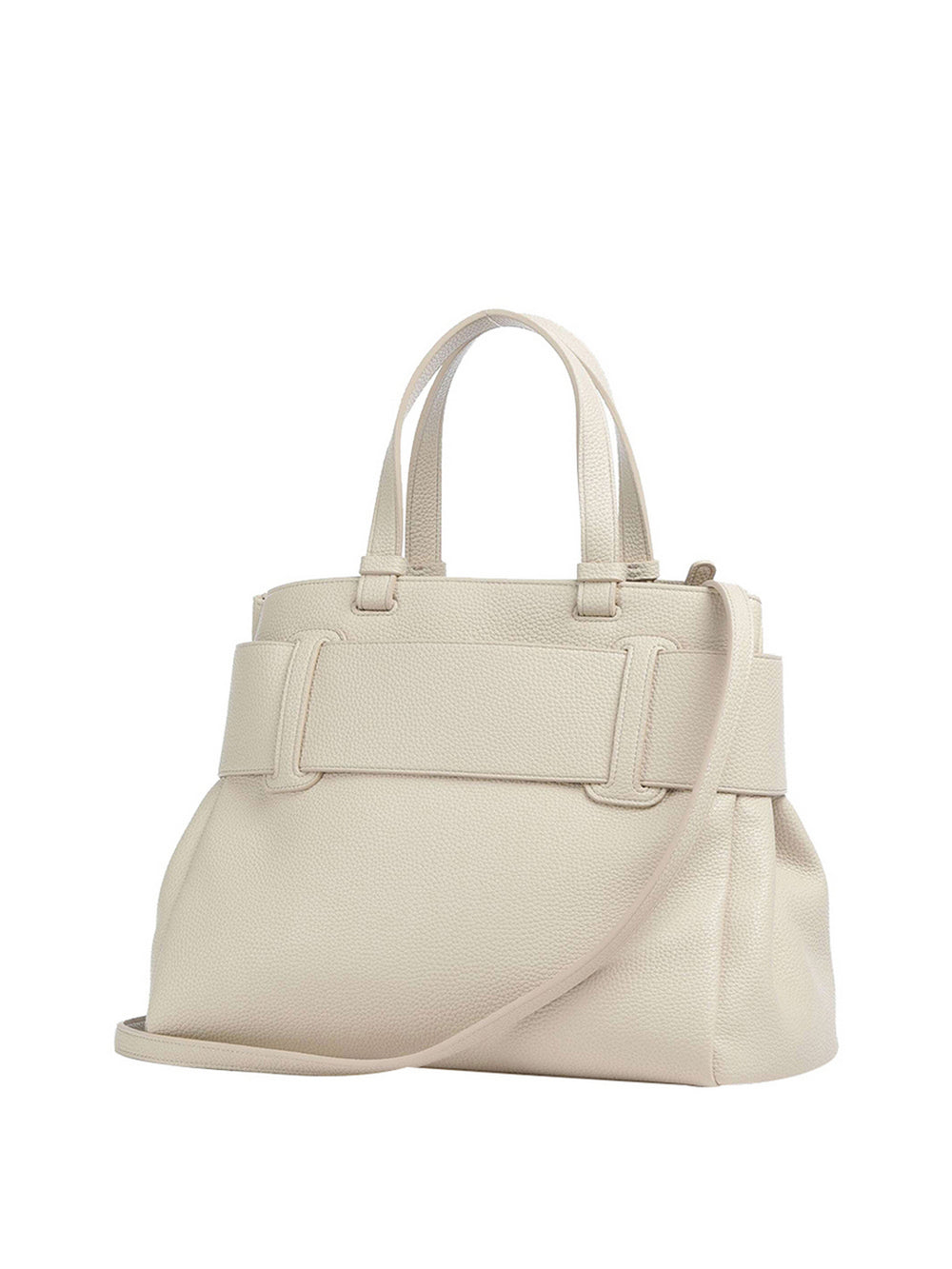 Armani Exchange Shopper Armani Exchange In Tessuto Tecnico - Crema