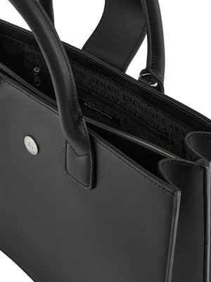 Armani Exchange Shopper Armani Exchange In Tessuto Tecnico - Nero