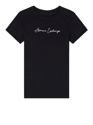 Armani Exchange T-Shirt Armani Exchange In Jersey - Nero/Oro
