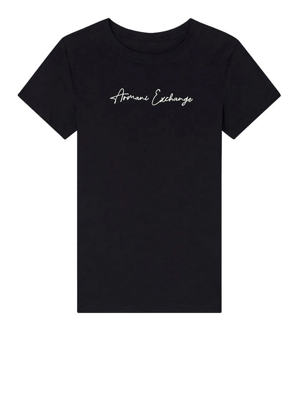 Armani Exchange T-Shirt Armani Exchange In Jersey - Nero/Oro