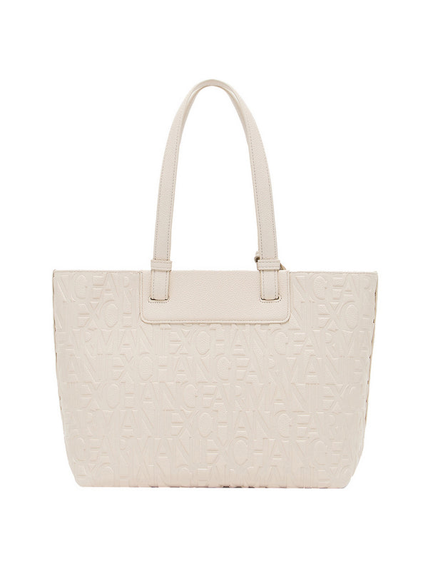 Armani Exchange Borsa a Mano Donna - Beige