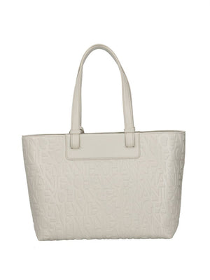ARMANI EXCHANGE Borsa Armani Exchange Shopper Con Logo All Over Avorio