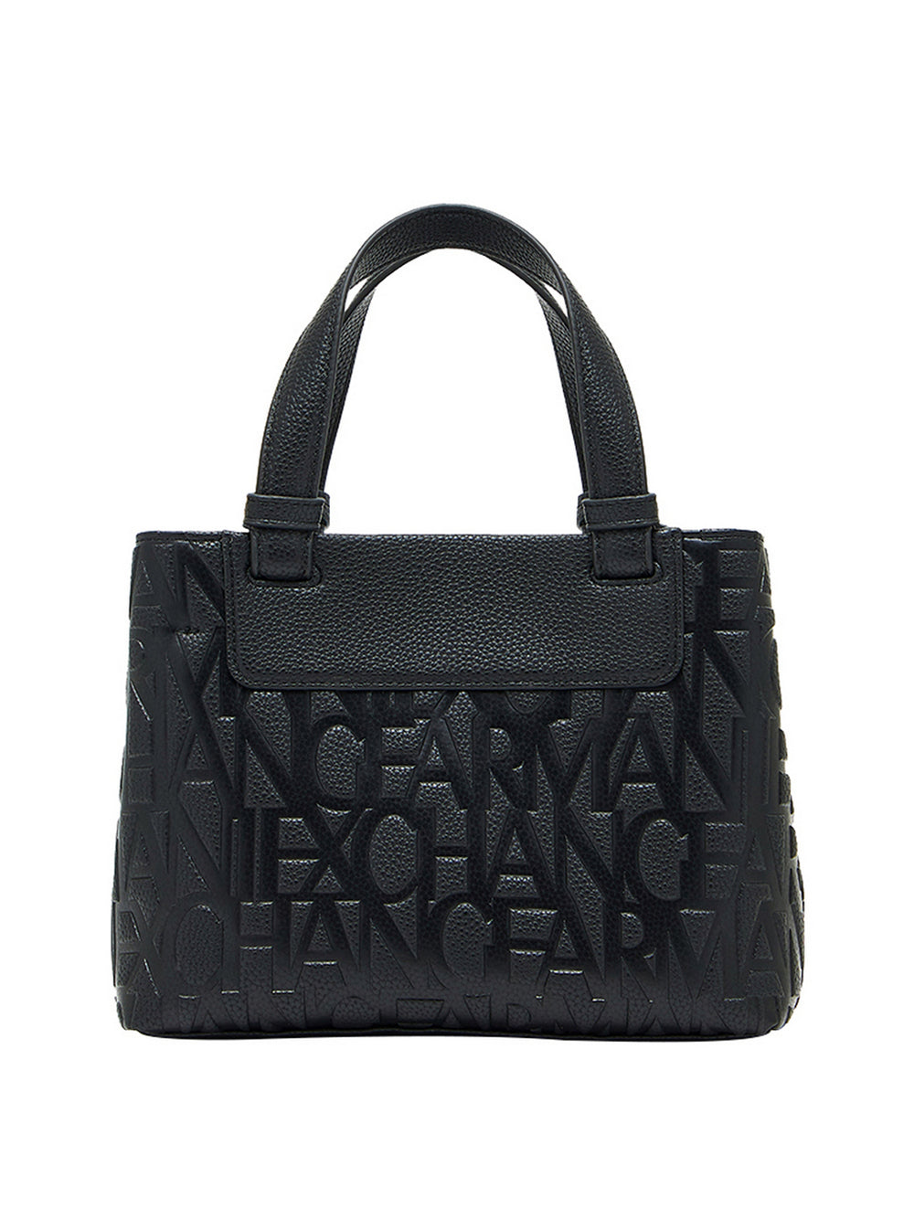 Armani Exchange Shopper Armani Exchange Tono Su Tono - Nero